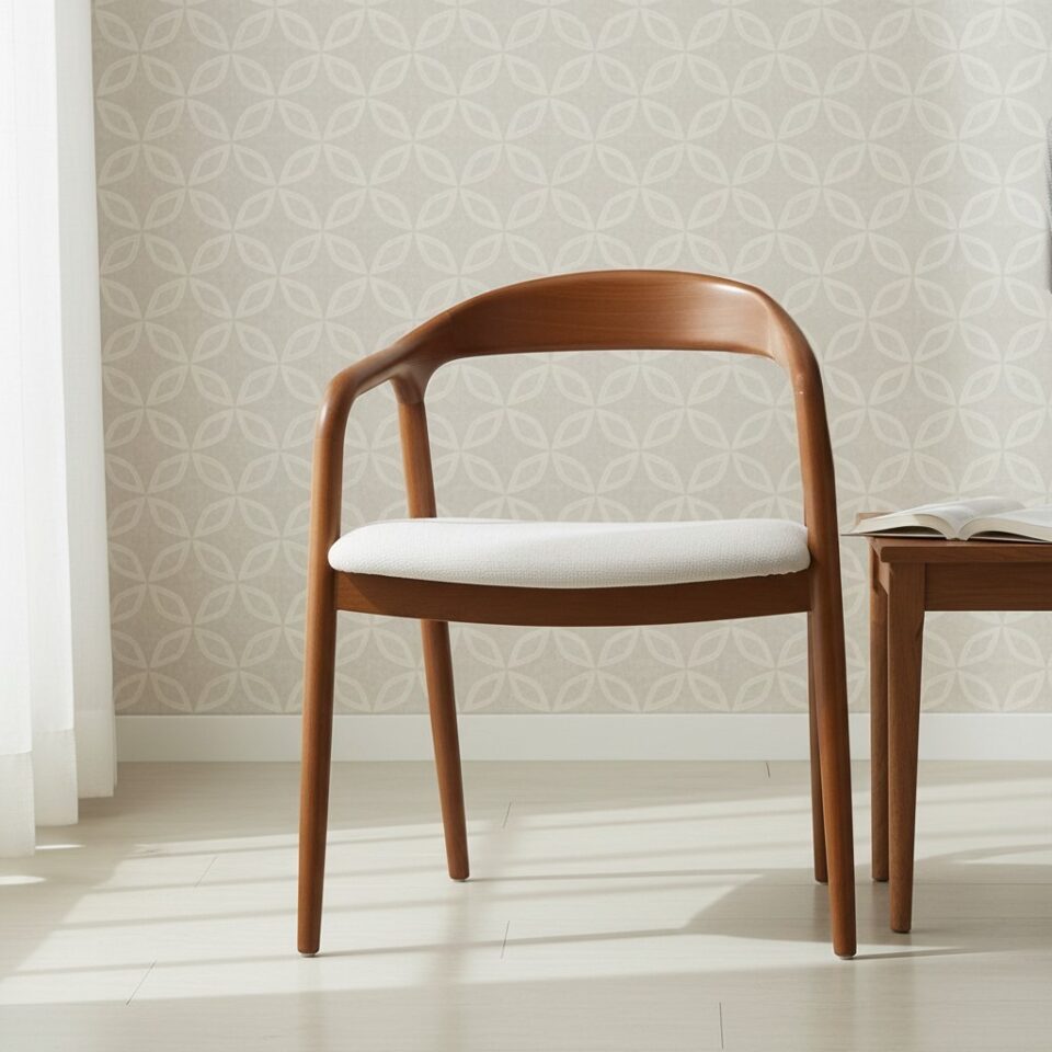 Nora – Dark Brown Rubber Wood